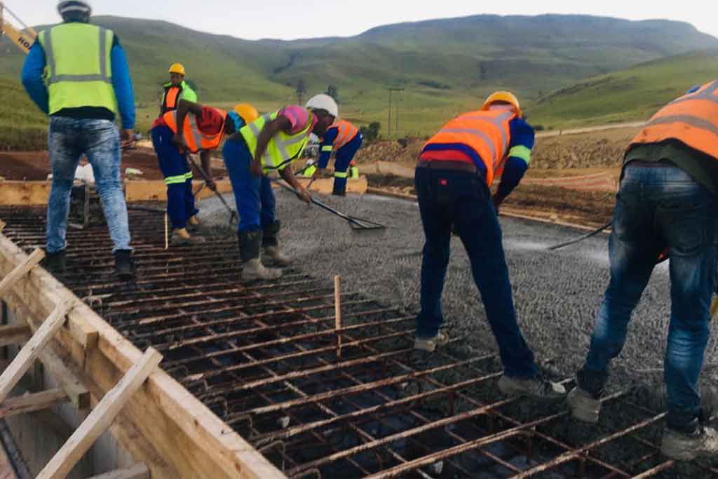 Concrete works and drainage
